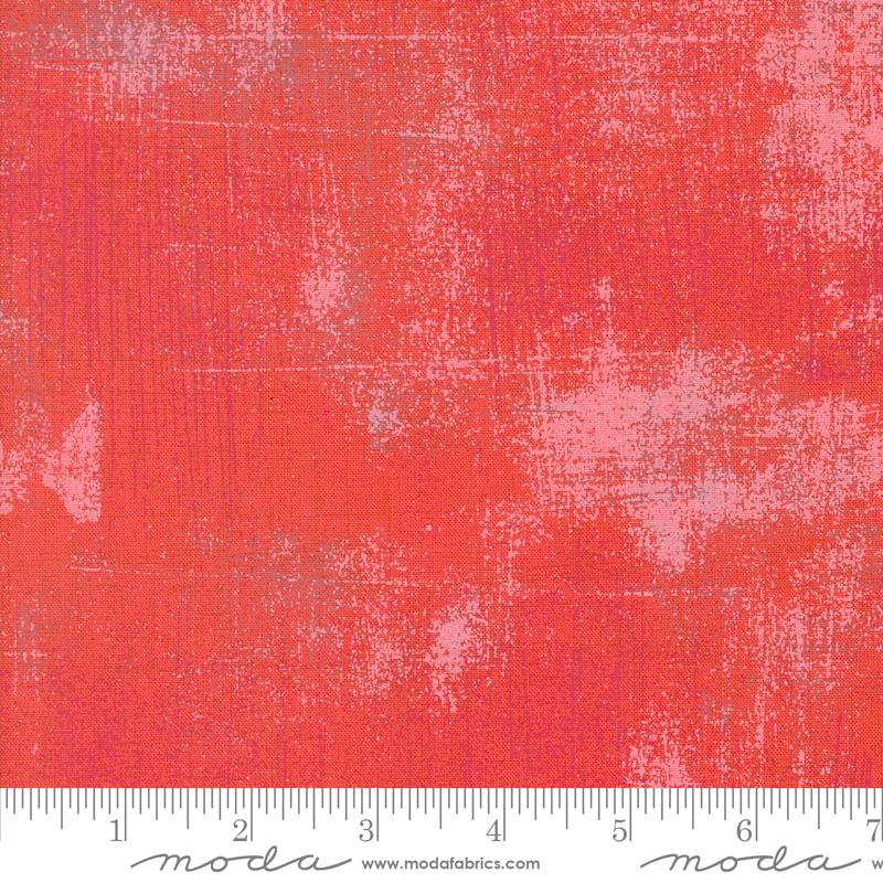 Grunge Basics Bloody Mary Red BasicGrey Moda Cotton Fabric MD-30150-589