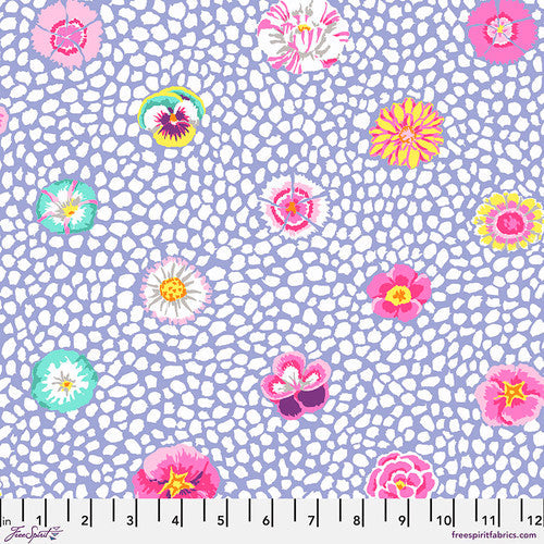 Guinea Flower Lavender Purple Classics Kaffe Fassett Collective Free Spirit Fabrics Cotton Fabric FS-PWGP059.LAVENDER