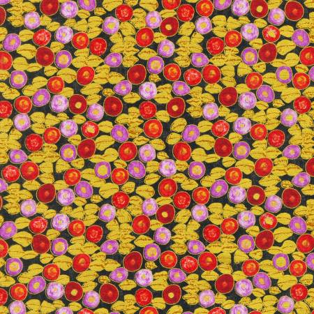 Gustav Klimt Jewels Rose Metallic Robert Kaufman Cotton Fabric RK-SRKM-21351-97