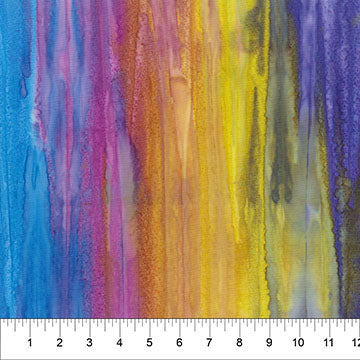 Hand Dye Ombre Stripe Island Sunset Banyan Batiks Northcott Cotton Fabric NC-83580-62