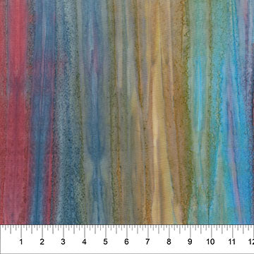 Hand Dye Ombre Stripe Midnight Pink Banyan Batiks Northcott Cotton Fabric NC-83580-26