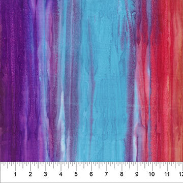 Hand Dye Ombre Stripe Pink Blue Banyan Batiks Northcott Cotton Fabric NC-83580-28