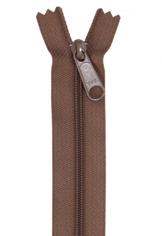 Handbag Zipper 24'' Seal Brown BY Annie's BYA-ZIP24-140