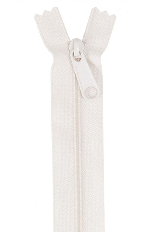 Handbag Zipper Ivory White 24 inches By Annie's BYA-ZIP24-102
