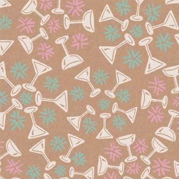 Happiest Hour Coupe Medallion Blush Lily & Val Michael Miller Cotton Fabric