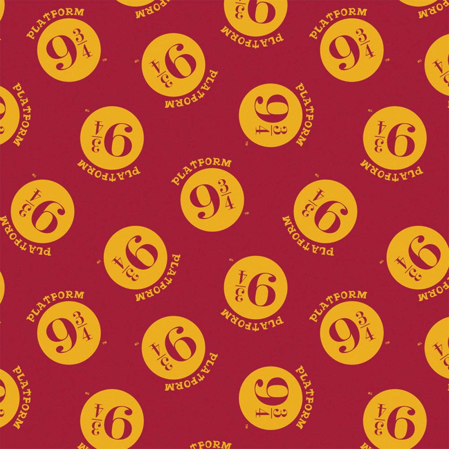 Harry Potter Fabric Train Platform FLANNEL Camelot Cotton Fabric CF-23000302B-4