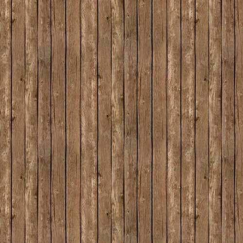 Headin' Home Fence Brown Billy Jacobs Elizabeth's Studio Cotton Fabric