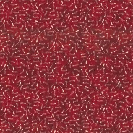 Heart of America Shooting Stars in Red Fabric Traditions Cotton Fabric FAT-12552-X