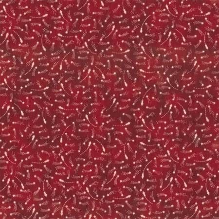 Red Shooting Stars Heart of America Collection Fabric Traditions Foust Cotton Fabric FT-12552-X