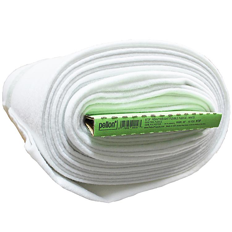 Heavyweight Fuse Fleece 45" White Pellon PELLON-973F Sold By Yard