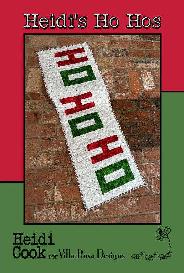 Heidi's Ho Hos Table Runner Pattern 17"x53" Heidi Cook Villa Rosa Designs VRD-HEIDISHOHOS