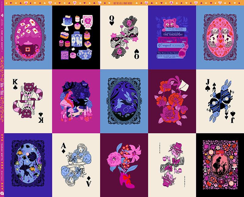 Hello Alice Panel 36" Multi Sarah Watts Ruby Star Society Moda Cotton Fabric MD-RS2120-11