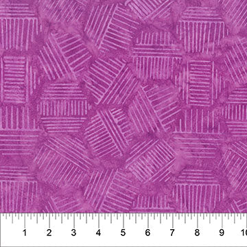 Hexies Currant Purple Banyan Batiks Northcott Studio Cotton Batik Fabric