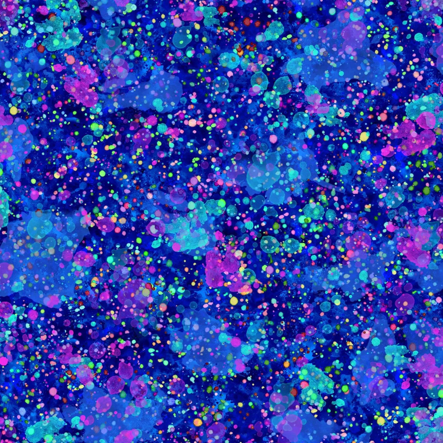 Hiphop Splatter Navy Blue Oasis Fabrics Cotton Fabric