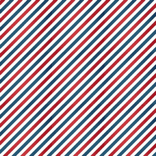 Hipster Biased Barber Stripe Red Rodrigo Pontes Blank Quilting Cotton Fabric  BQ-3108-88
