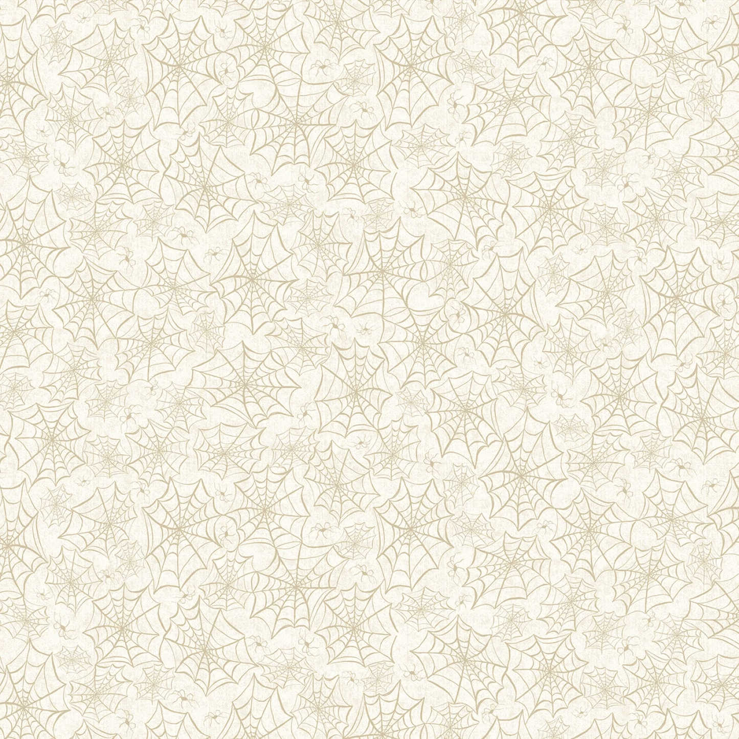 Hocus Pocus Allover Webs Cream Deane Beesley P&B Textiles Cotton Fabric PB-HPOC-5831-E | US Fabric Shop