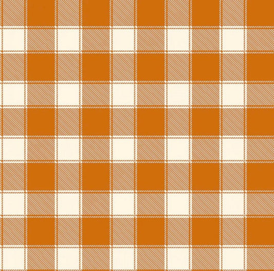 Holiday Buffalo Check Orange Timeless Treasures Cotton Fabric TT-CD5784-Orange