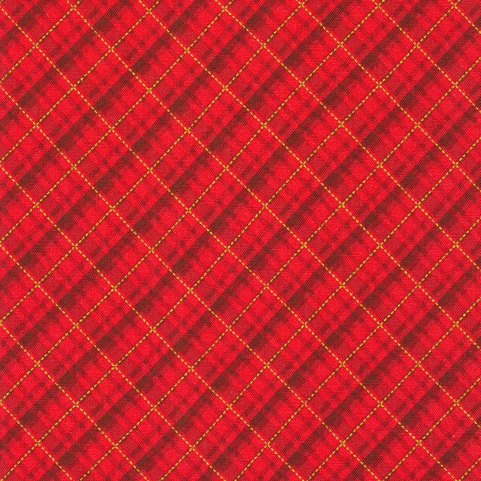 Holiday Charms Checks Plaids Red Robert Kaufman Cotton Fabric RK-SRKM-20968-3