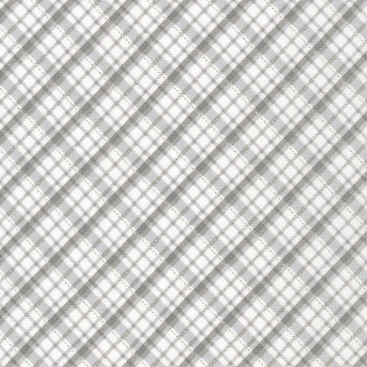 Holiday Charms Checks Plaids Silver Robert Kaufman Cotton Fabric RK-SRKM-20968-186
