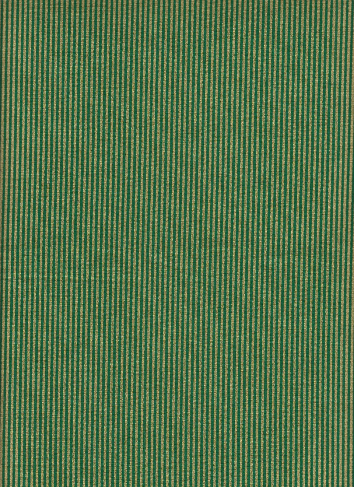 Holiday Metallic Gold Stripes Green Foust Textiles Cotton Fabric