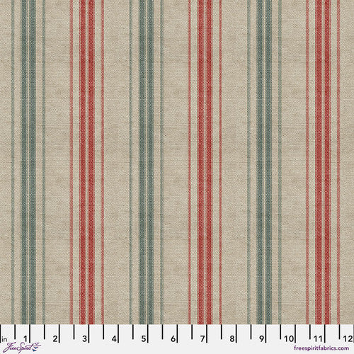 Holiday Past Stripe Multi Tim Holtz Eclectic Elements Free Spirit Cotton Fabric FS-PWTH207.MULTI
