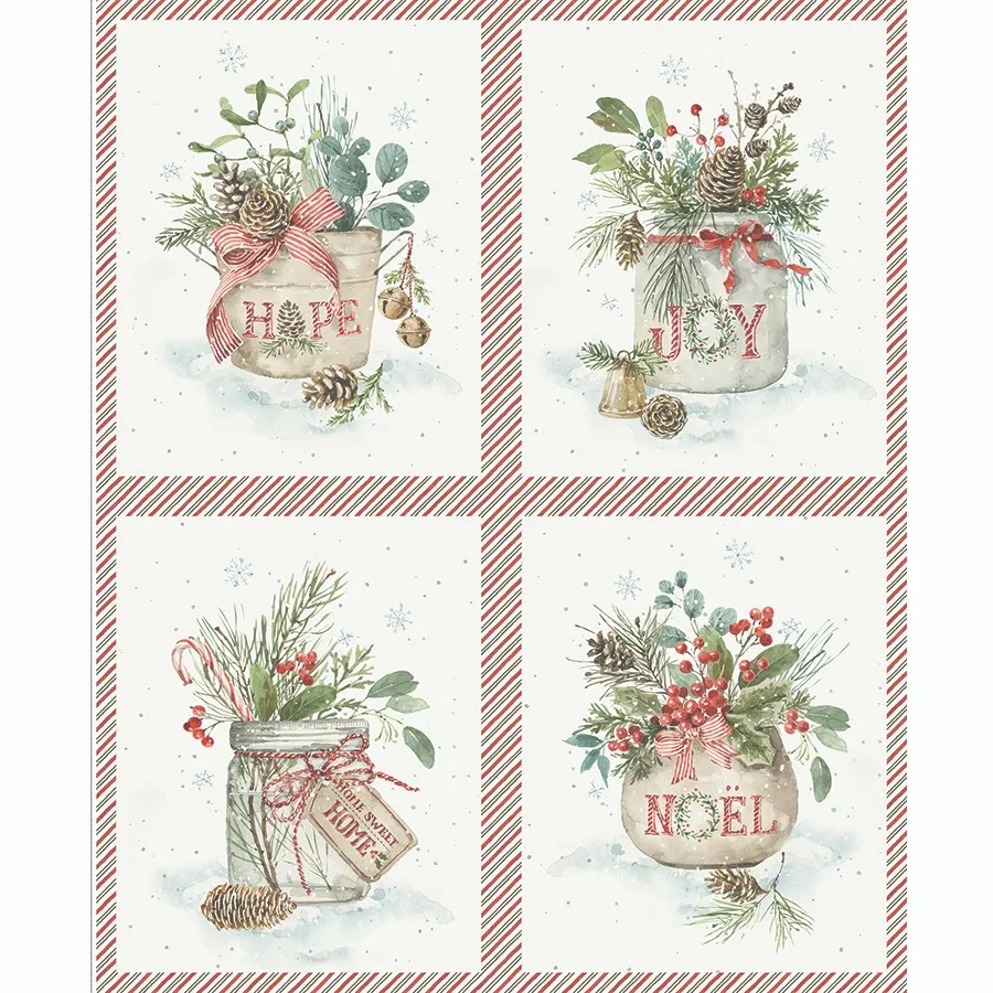 Holiday Spirit Pillow Project Panel 35" Lisa Audit Riley Blake Designs Cotton Fabric RB-PD17467-PANEL