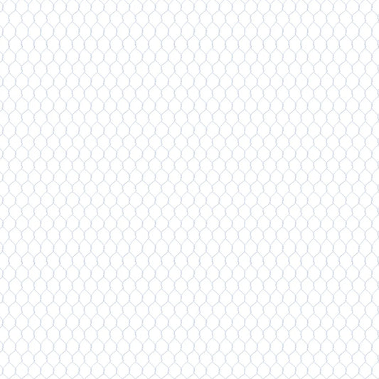 Home To Roost Chicken Wire White Susan Winget Wilmington Prints Cotton Fabric
