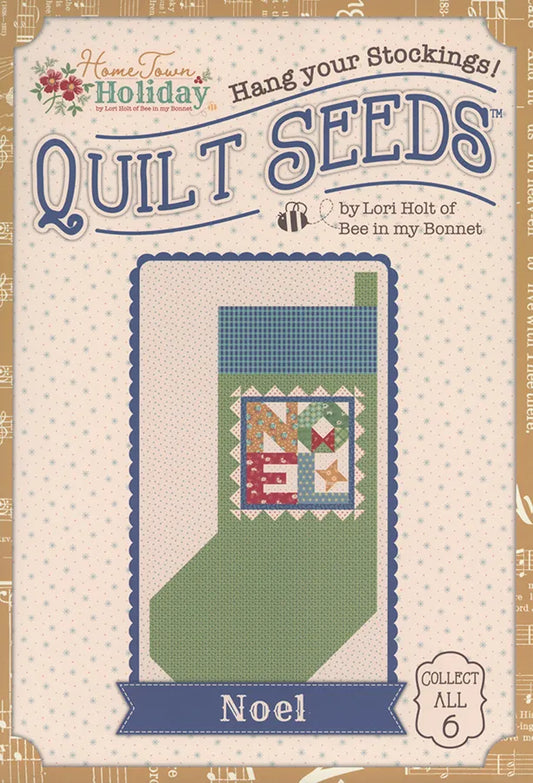 Home Town Holiday Quilt Seeds No. 3 Christmas Stocking Noel Quilt Pattern Lori Holt Riley Blake Designs RB-ST-36041