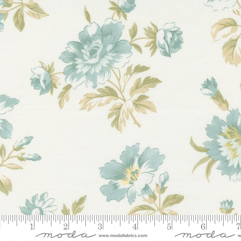 Honeybloom Blooming Florals Flowers Milk Cream 3 Sisters Moda Fabric Cotton Fabric MD-44340-11