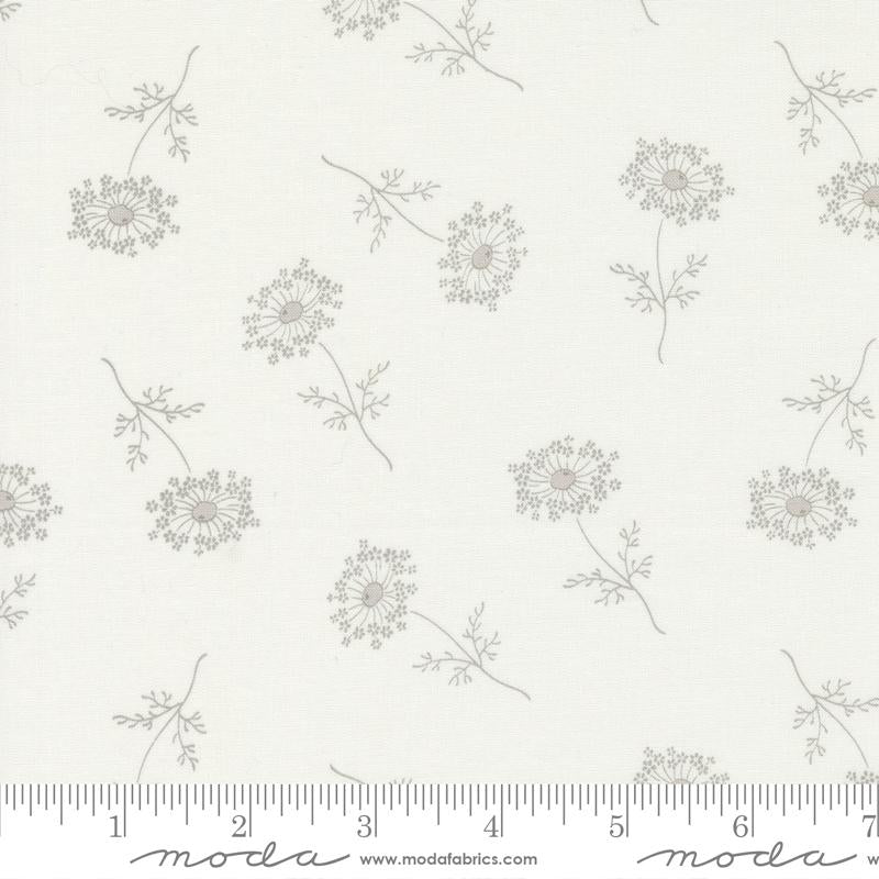 Honeybloom Dancing Dandies Florals Tossed Milk Stone Cream 3 Sisters Moda Fabric Cotton Fabric MD-44346-21