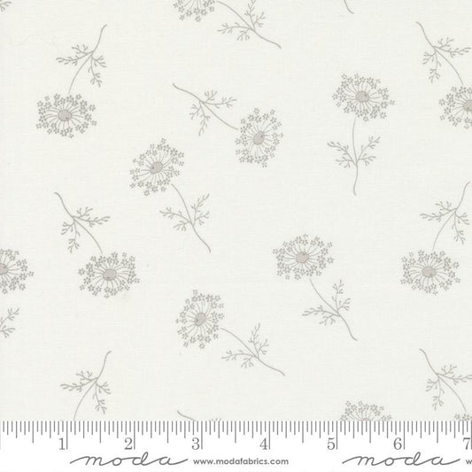 Honeybloom Dancing Dandies Florals Tossed Milk Stone Cream 3 Sisters Moda Fabric Cotton Fabric MD-44346-21