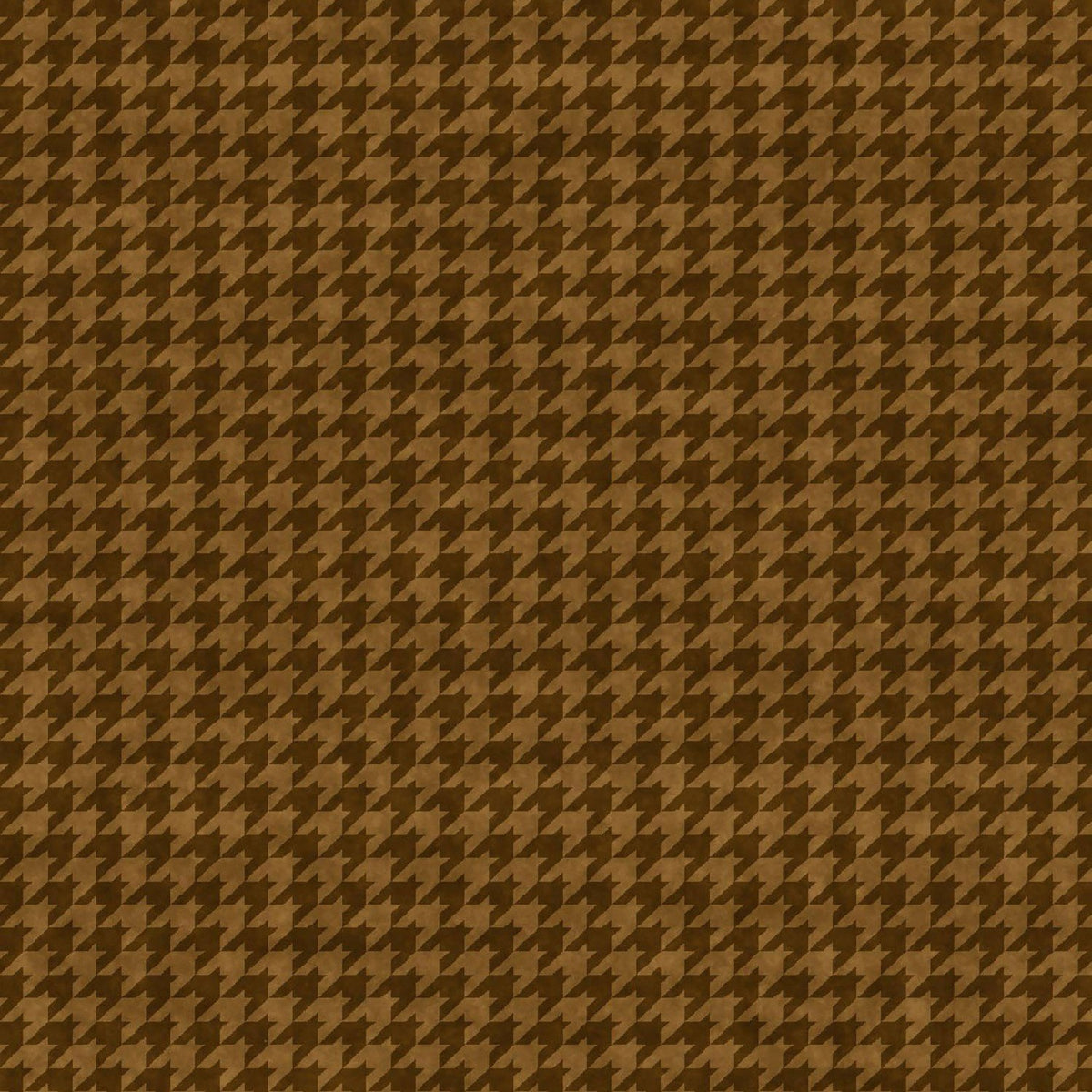 Houndstooth Basics Brown Leanne Anderson Henry Glass Cotton Fabric HG-8624-38