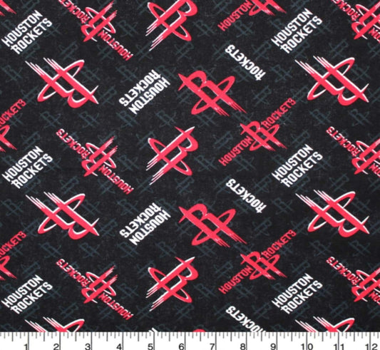 Houston Rockets NBA Basketball Camelot Cotton Fabric CF-83HOU0002-1