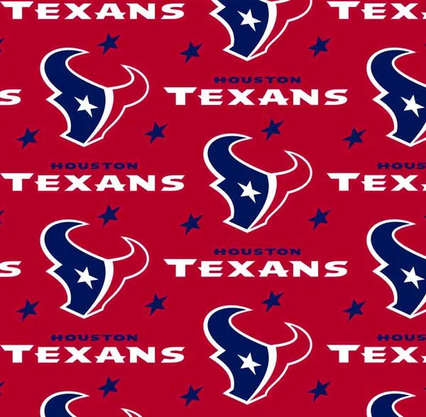 Houston Texans NFL Football Logo Fabric Traditions Polyester Fleece Fabric NFL-6268-D