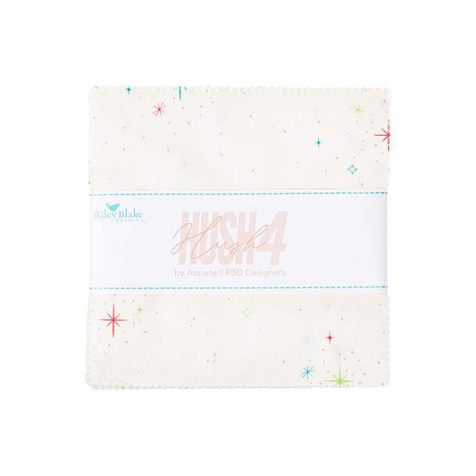 Hush Hush 4 5" Squares Amber Elliot Riley Blake Designs Cotton Fabric RB-5-15430-42