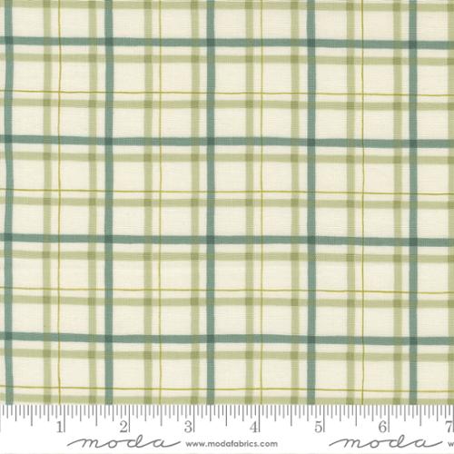 I Love Fall Most of All Plaid Warm White Deb Strain Moda Fabrics Cotton Fabric MD-56145-11