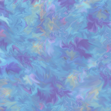 I'll Be A Sunbeam Painterly Texture Blue Cindy Sepp Quilting Treasures Cotton Fabric