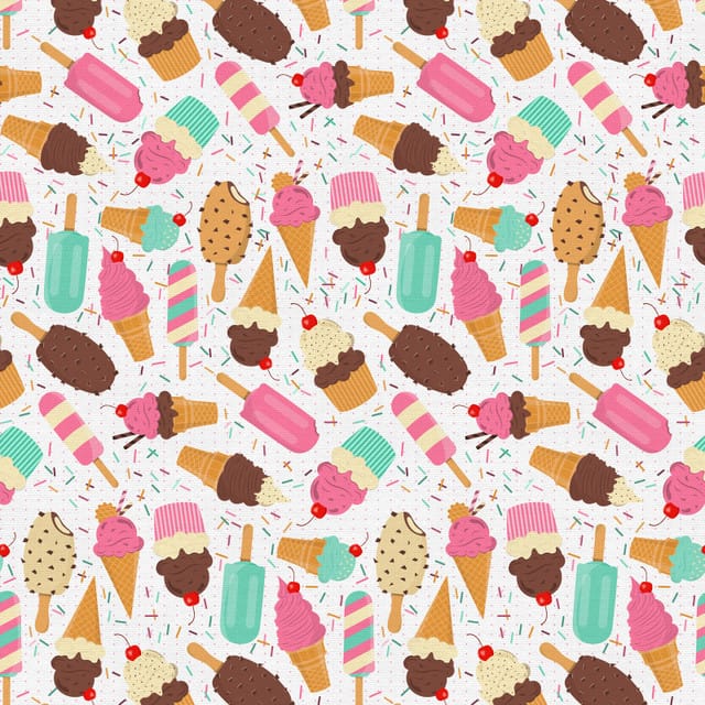 Ice Cream Dream Ice cream Toss Multi Paintbrush Studio Cotton Fabric PBS-120-25496 | US Fabric Shop