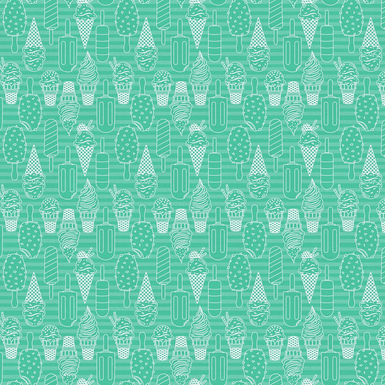 Ice Cream Dream Tonal Ice Cream Blue Paintbrush Studio Cotton Fabric PBS-120-25500 | US Fabric Shop