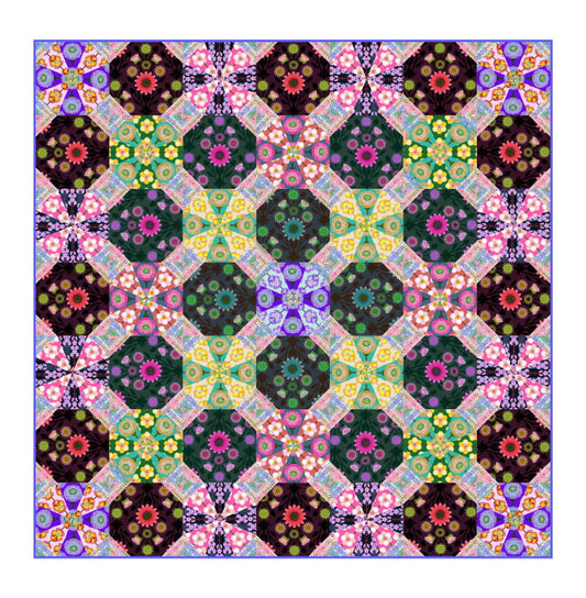 Iconic Digital Quilt Top Anna Maria Parry Northcott NC-DQAMT006