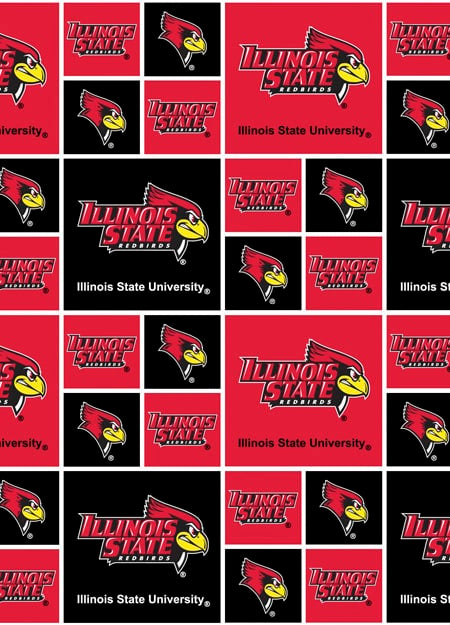Illinois State Redbirds NCAA College Box Sykel Cotton Fabric ILLST-020