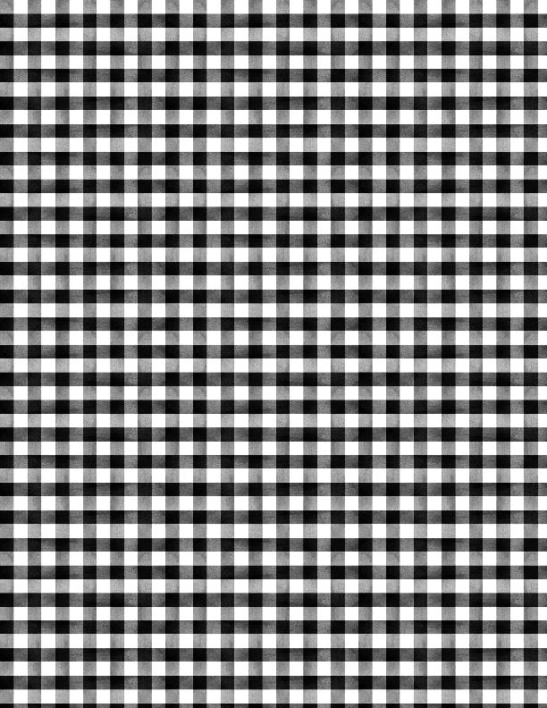 In Bloom Gingham Black Nancy Mink Wilmington Prints Cotton Fabric