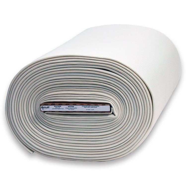 In R Form Single Side Fusible Stabilizer 58 inches wide White Bosal Bosal-495S