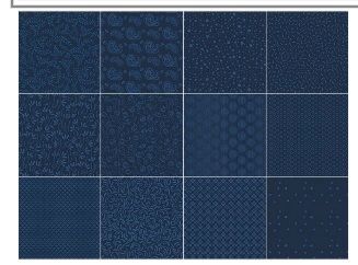 In the Navy Essentials Karat Gems 2.5" Strips 40 pcs Wilmington Prints Cotton Fabric WP-842-31-842