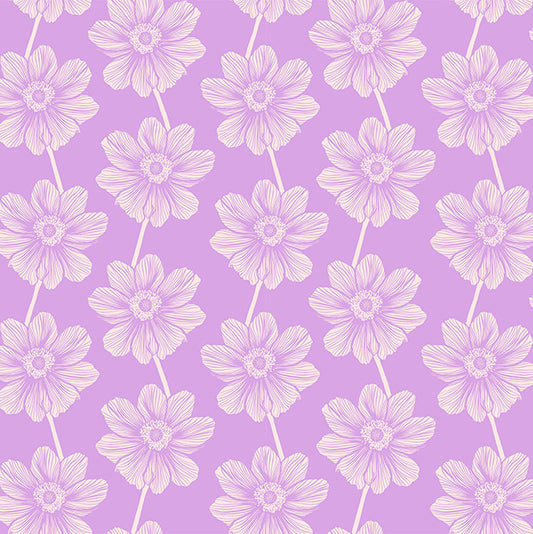 Indelible Anemone Lilac Purple Anna Maria Textiles Northcott Fabrics Cotton Fabric NC-AMT1000-83V
