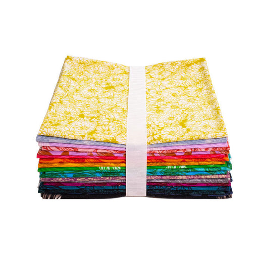 Indelible Fat Quarter Bundle 18"x21" 10pcs Anna Maria Textiles Northcott Fabrics Cotton Fabric  NC-FQINDEL18-10