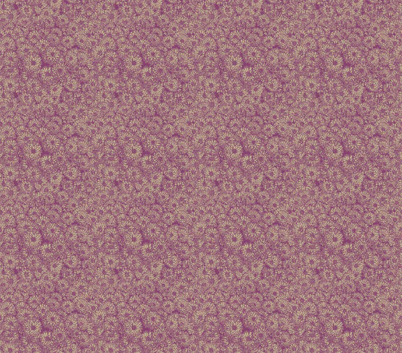 Indelible Mums Mauve Purple Anna Maria Textiles Northcott Fabrics Cotton Fabric NC-AMT1002-84V