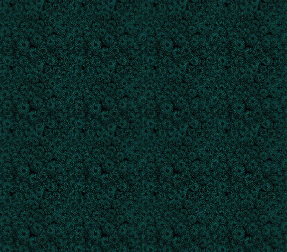 Indelible Mums Seaweed Green Anna Maria Textiles Northcott Fabrics Cotton Fabric NC-AMT1002-62L