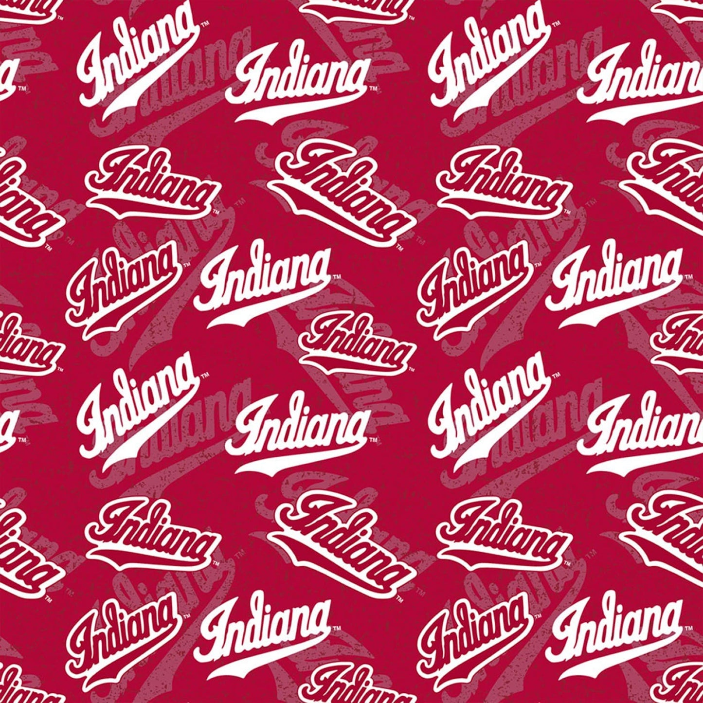 Indiana Hoosiers NCAA College Tone on Tone Design Sykel Cotton Fabric IND-1178