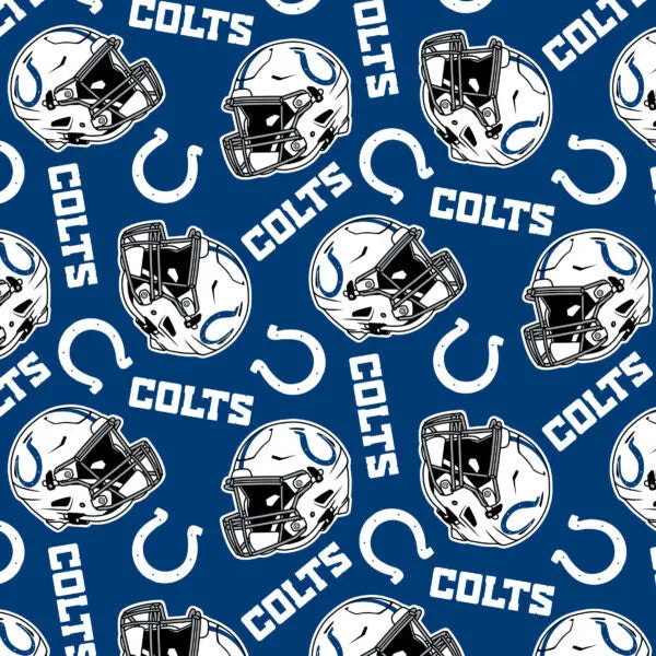 Indianapolis Colts NFL Football Logo Fabric Traditions Polyester Fleece Fabric NFL-6233-D
